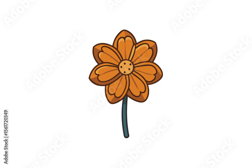 Delicate pressed flower art with a realistic dried botanical look