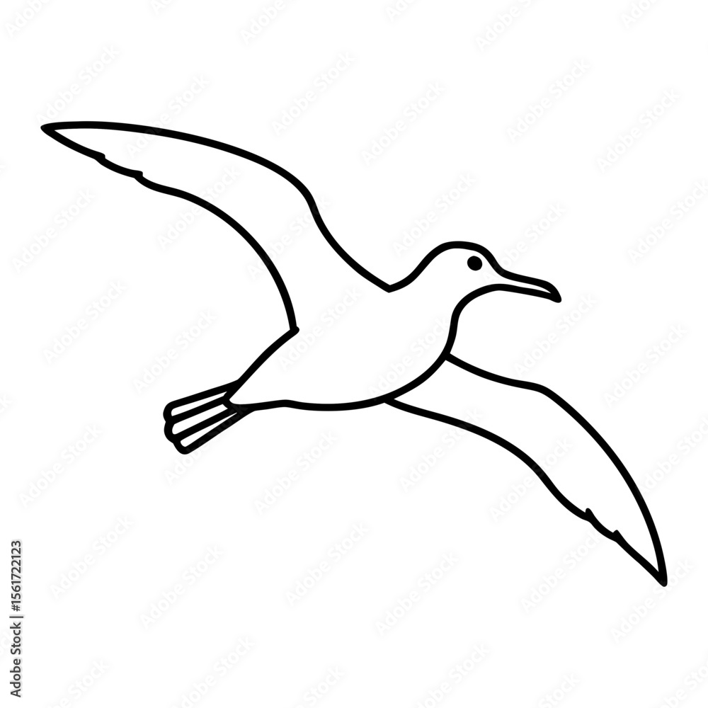 Obraz premium Bird flying silhouette vector, a black flying bird vector art design, and a silhouette of a bird isolated on a white background