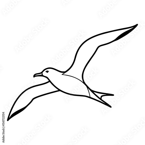 Bird flying silhouette vector, a black flying bird vector art design, and a silhouette of a bird isolated on a white background