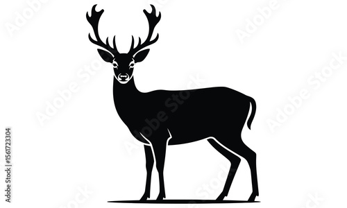 deer silhouette vector