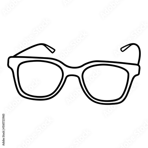 Sunglass silhouette vector, black sunglass vector art design, and a silhouette of an eyeglass and sunglass isolated on a white background
