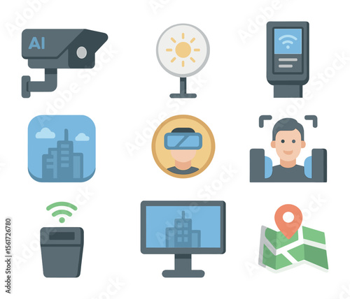Family Fitness Icons. Solid, filled icons set of fun fitness activities for families: frisbee, jump rope,