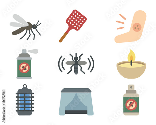 Archaeological Icons Grid. Solid, filled icons set of archaeological site tour: excavation tools, ancient