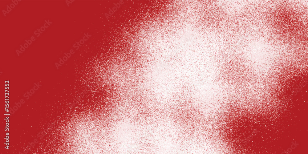 Fototapeta premium White dust explosion effect against a textured red canvas