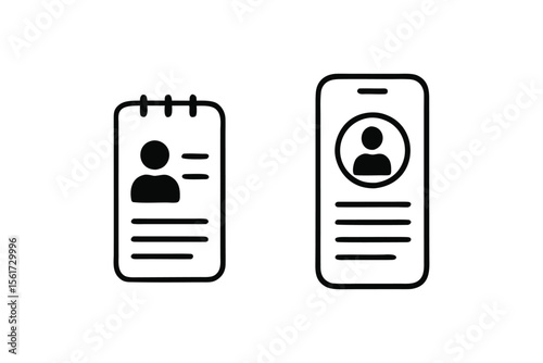 Visual Comparison of Identification Badges Physical and Digital Identity Verification and Access Authentication Concepts
