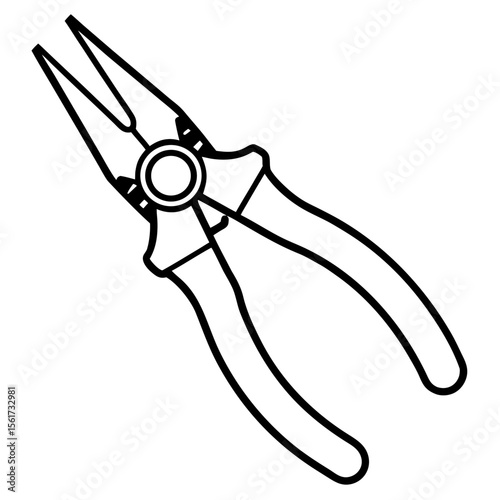 Wire Cutter Tool Vector Art
