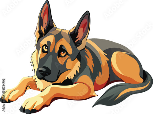 A collection of heartwarming stylized dog illustration