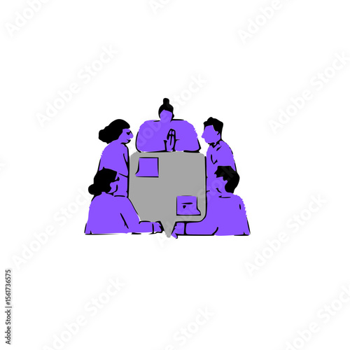 Corporate Meeting and Collaboration Concept.