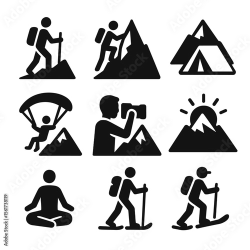 Mountain Activity Icons