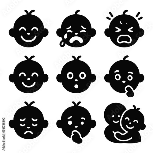 Emotional Toddler Icons