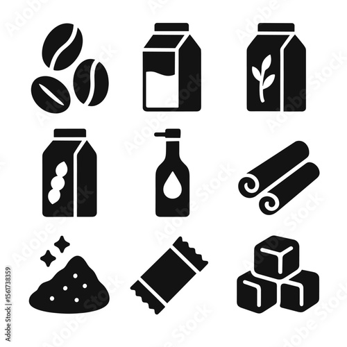 Barista Ingredients Icons