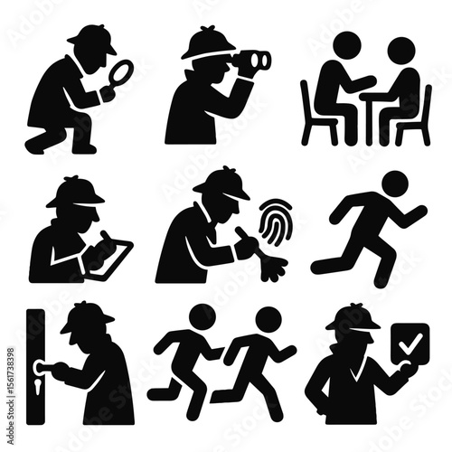Detective Action Icons