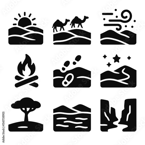 Desert Icon Grid