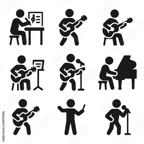 Musician Icons Grid