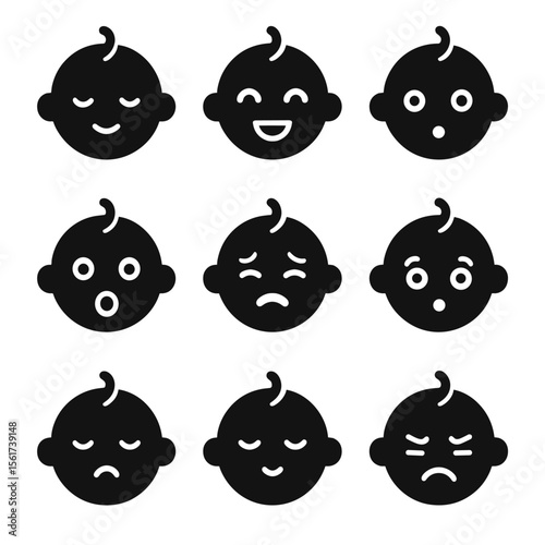 Emotional Infant Icons