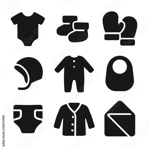 Infant Clothing Icons