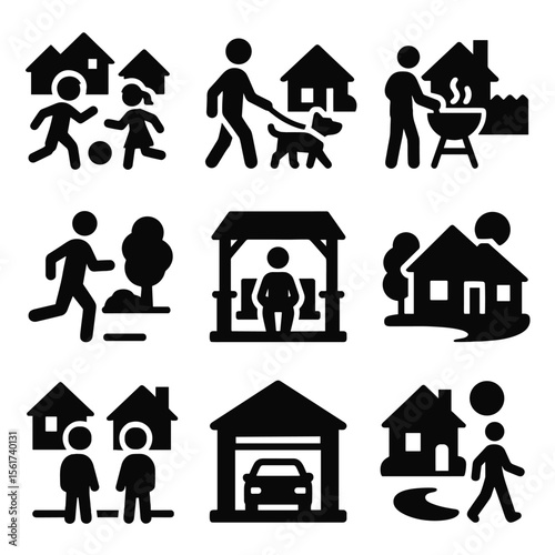 Suburban Icon Grid