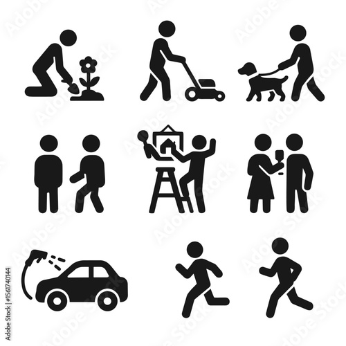 Suburban Activity Icons