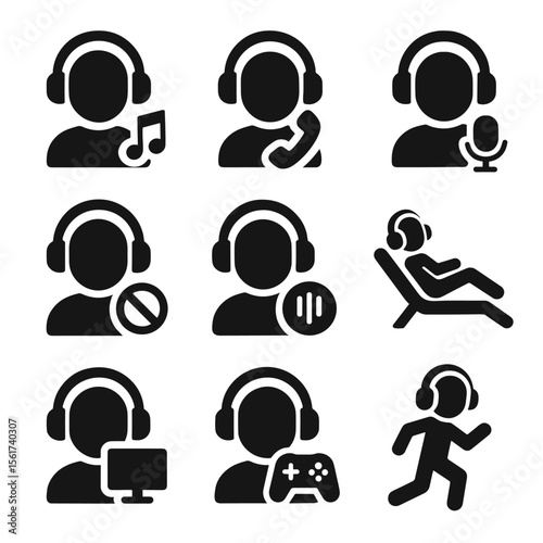 Headphone Activity Icons