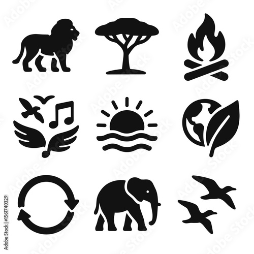Savanna Icon Grid