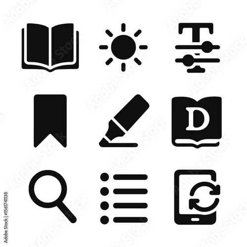 E-Reader Icon Grid