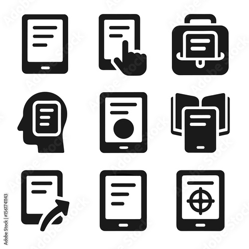E-Reader Icon Grid