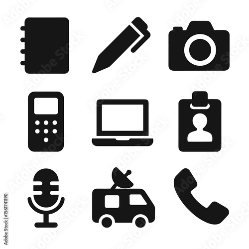 Journalist Tools Icons