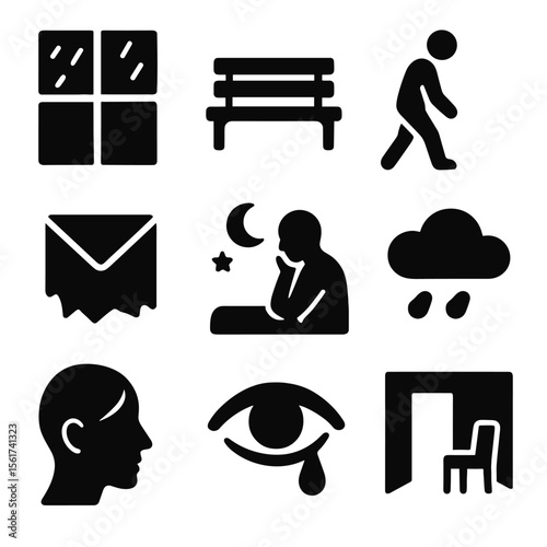 Melancholic Icon Set