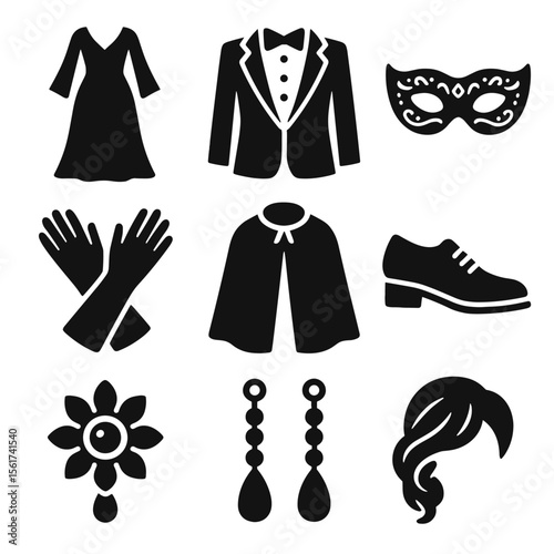 Masquerade Attire Icons