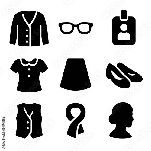 Librarian Icon Set