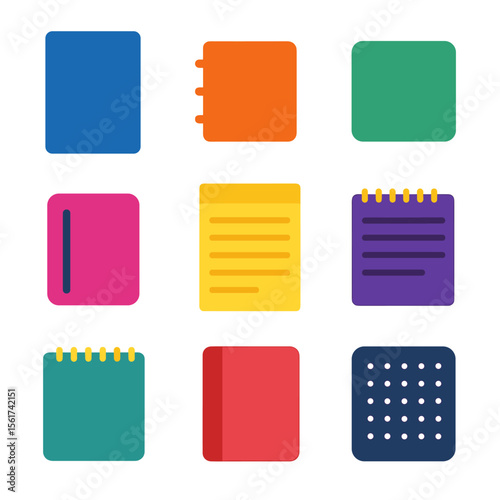 Colorful Notebook Icons