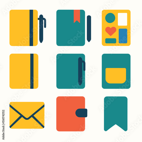 Notebook Accessories Icons