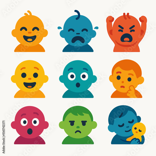 Toddler Emotions Icons