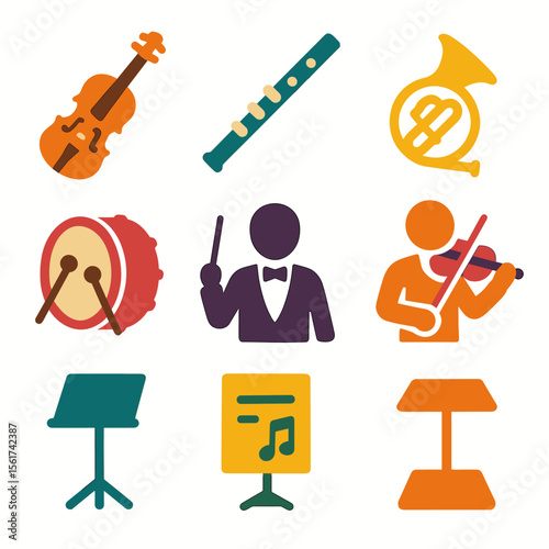 Orchestra Icon Set