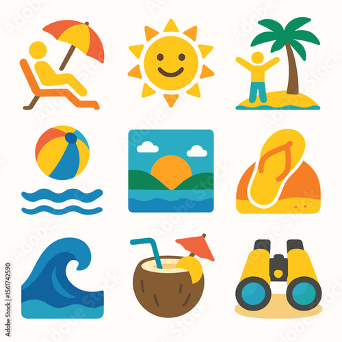 Beach Mood Icons