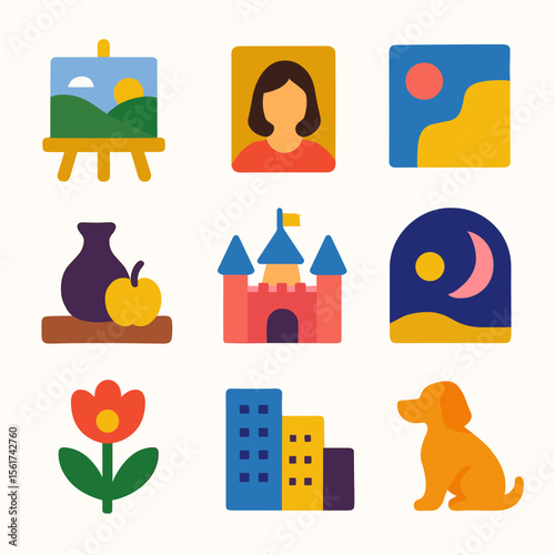 Iconic Art Themes Grid