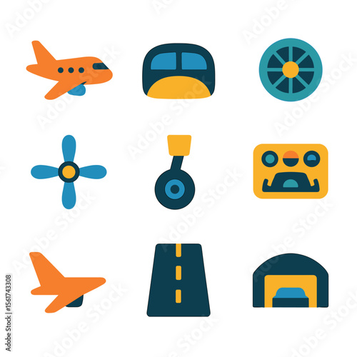 Aviation Icon Set