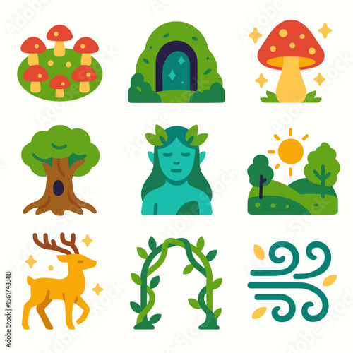 Mythical Forest Icons