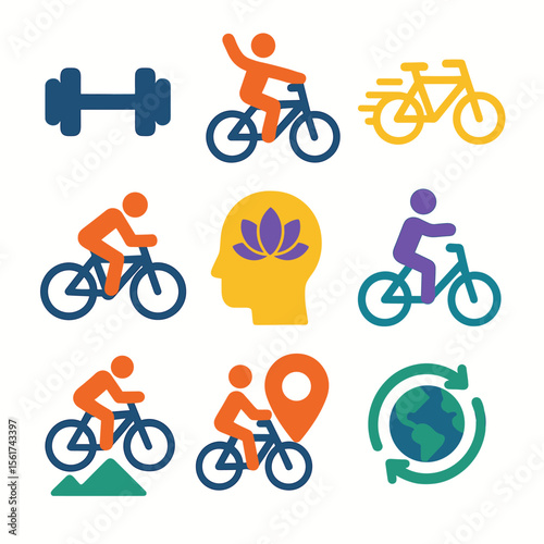 Colorful Icon Cycle
