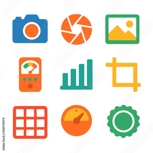 Colorful Photography Icons