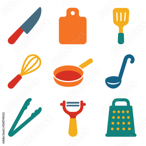 Colorful Chef Tools Icons