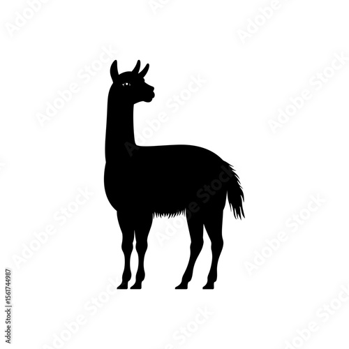 Alpaca Vector Silhoette