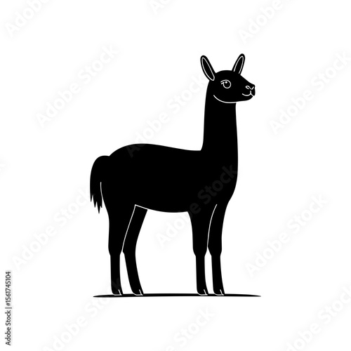 Alpaca Vector Silhoette