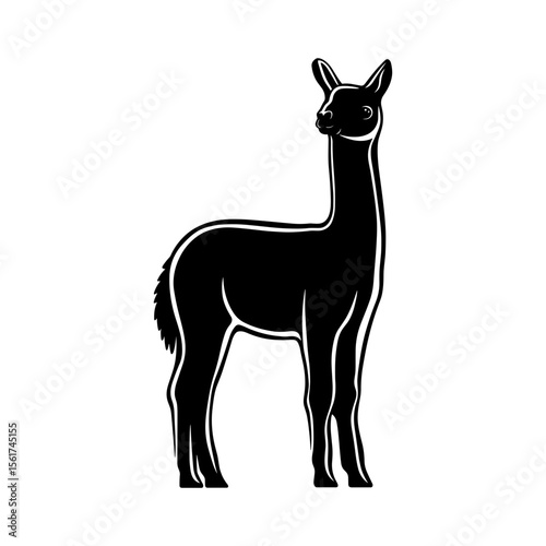 Alpaca Vector Silhoette
