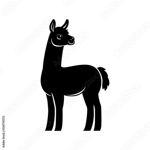 Alpaca Vector Silhoette