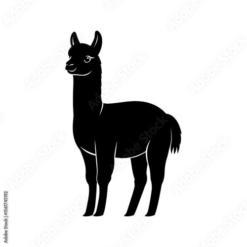 Alpaca Vector Silhoette