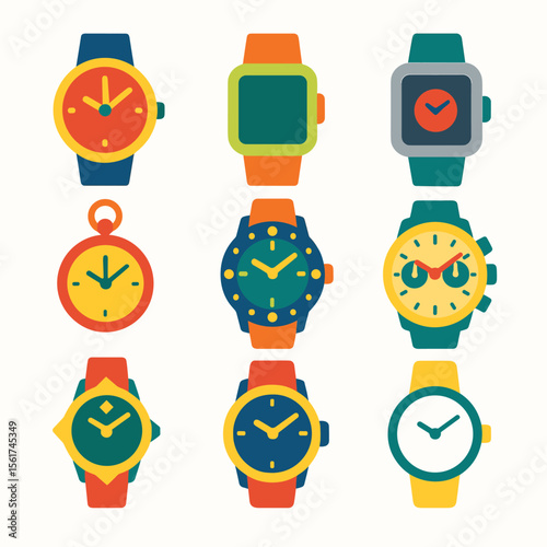 Colorful Watch Icons