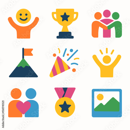 Colorful Celebration Icons