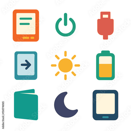 E-Reader Icon Set