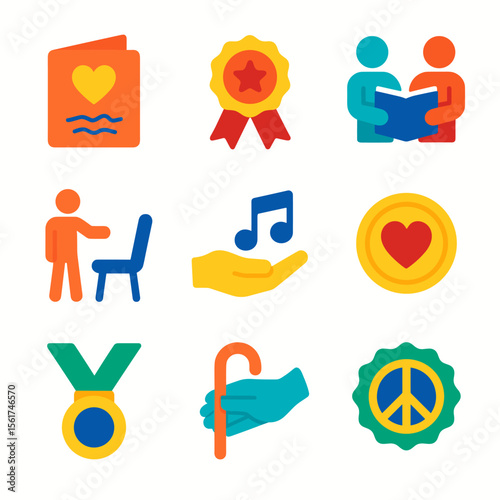 Colorful Icon Grid